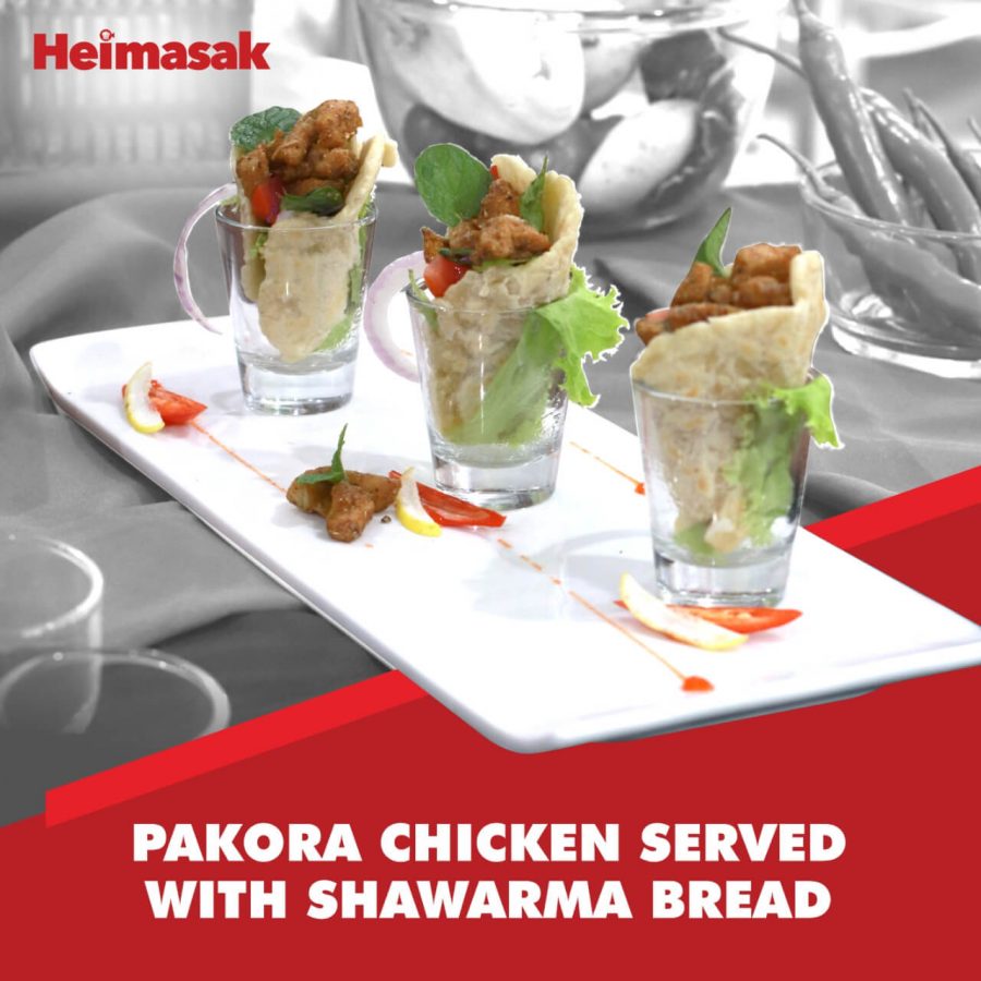 Pakora Chicken Served With Sawarmha Style