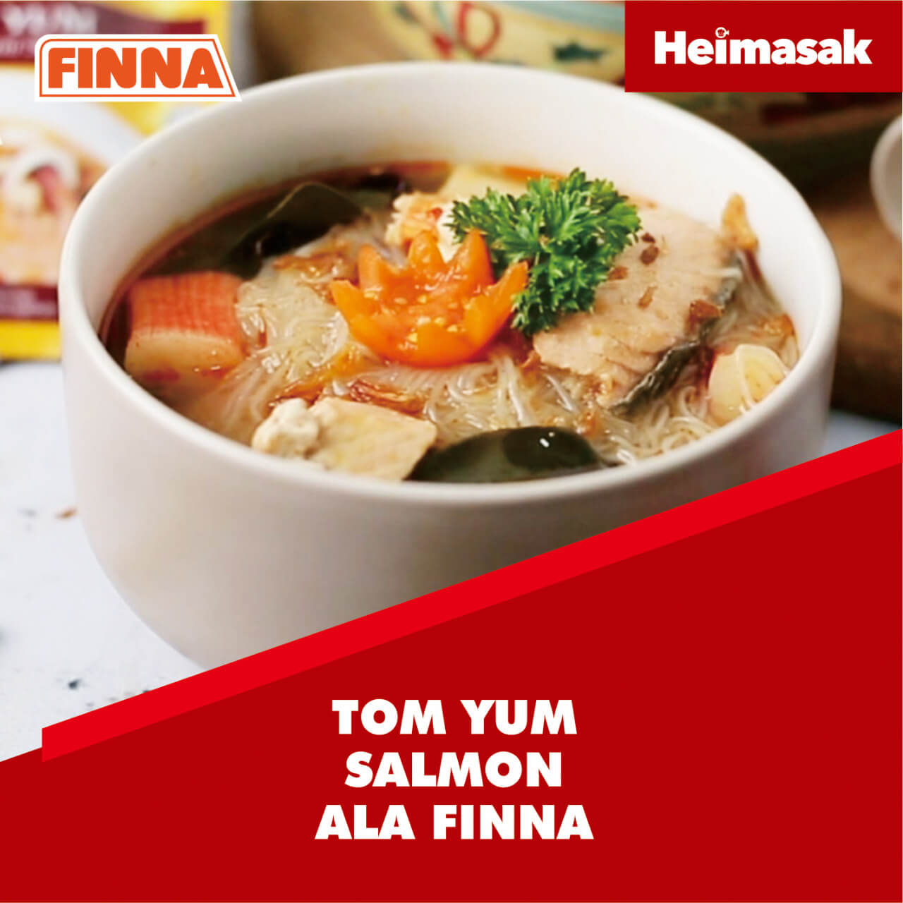 Heimasak – Finna –  Tom Yum Salmon Ala Finna