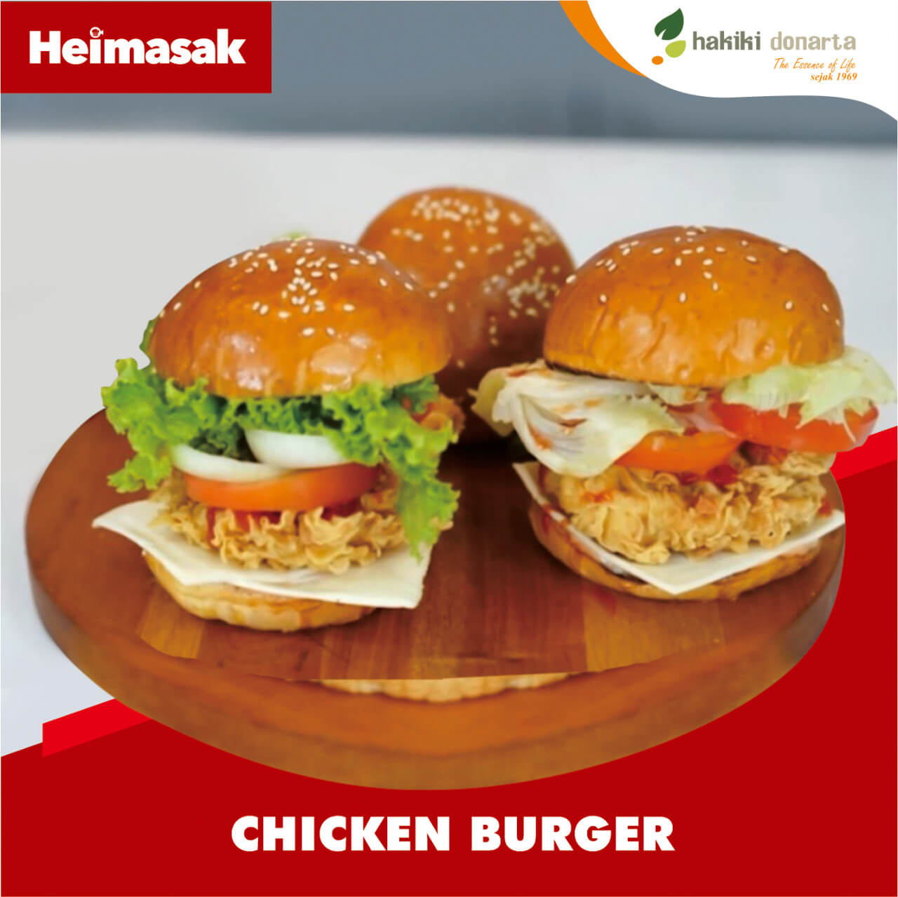 Heimasak – Hakiki Donarta – Chicken Burger