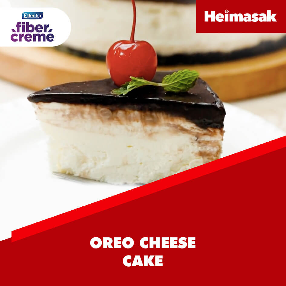 Heimasak – FiberCreme – Oreo Chesee Cake