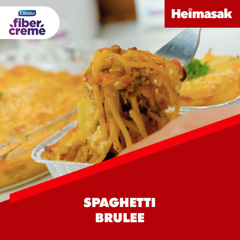 Heimasak – FiberCreme – Spaghetti Brulee