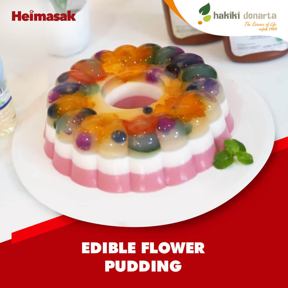 Heimasak – Hakiki Donarta – Edible Flower Pudding